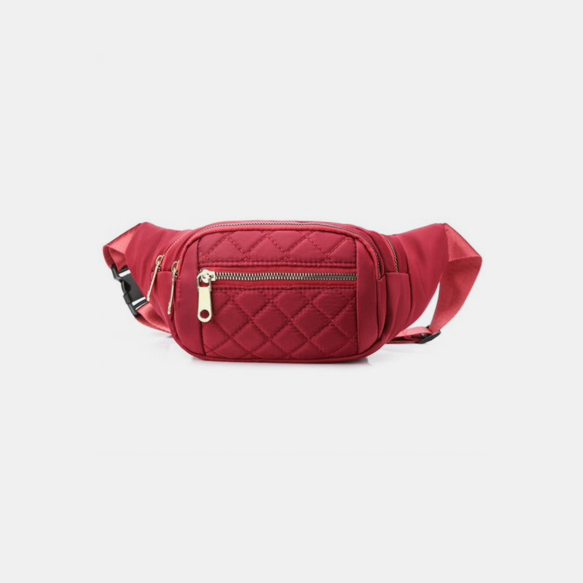 Youth NY Zenana Quilted Multi Pocket Waist Belt Bag