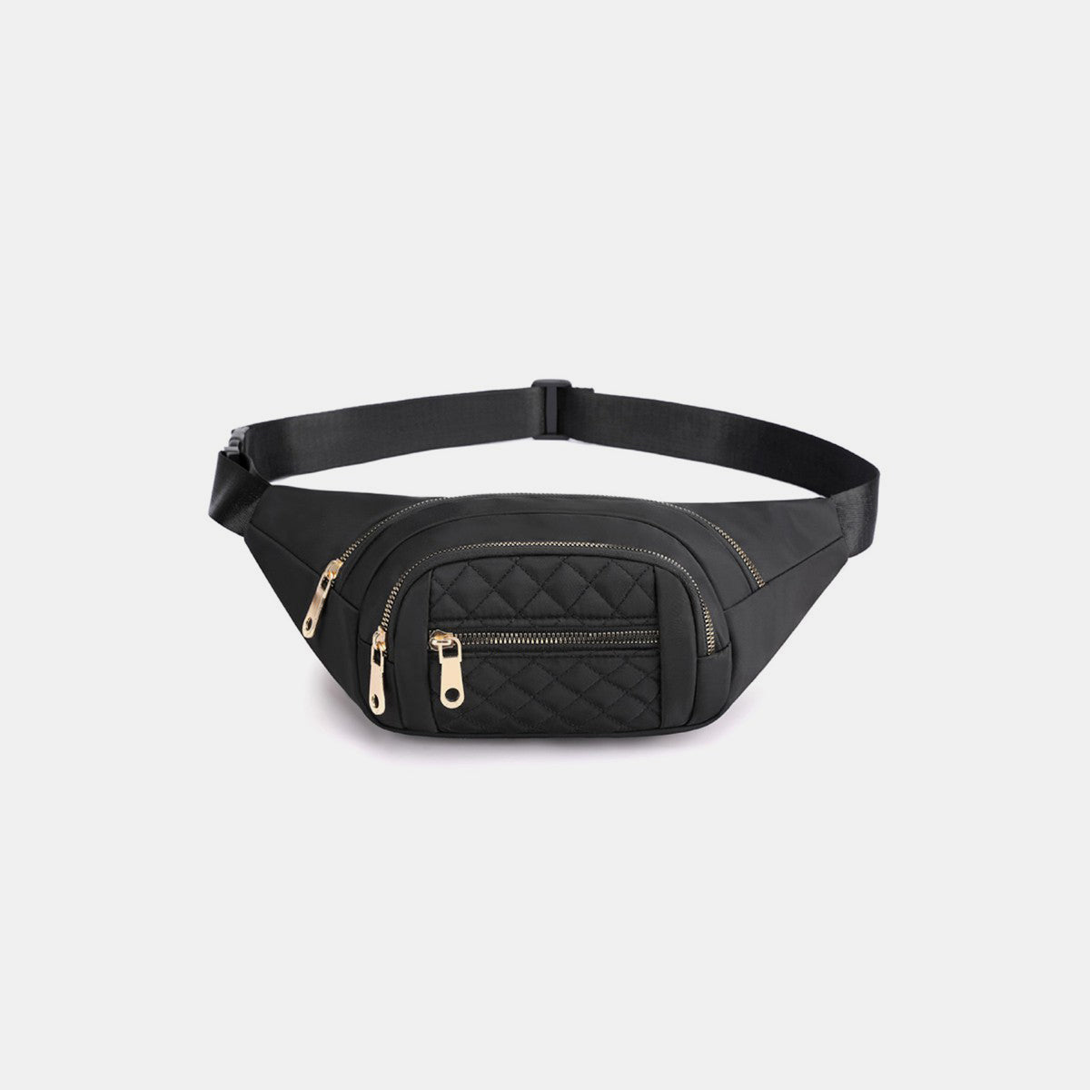 Youth NY Zenana Quilted Multi Pocket Waist Belt Bag