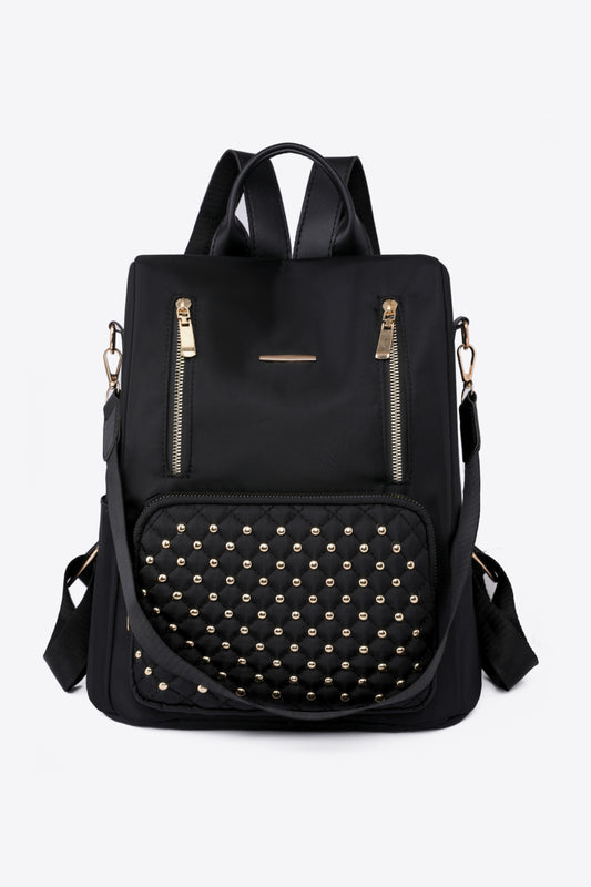 Youth NY Zipper Pocket Beaded Backpack