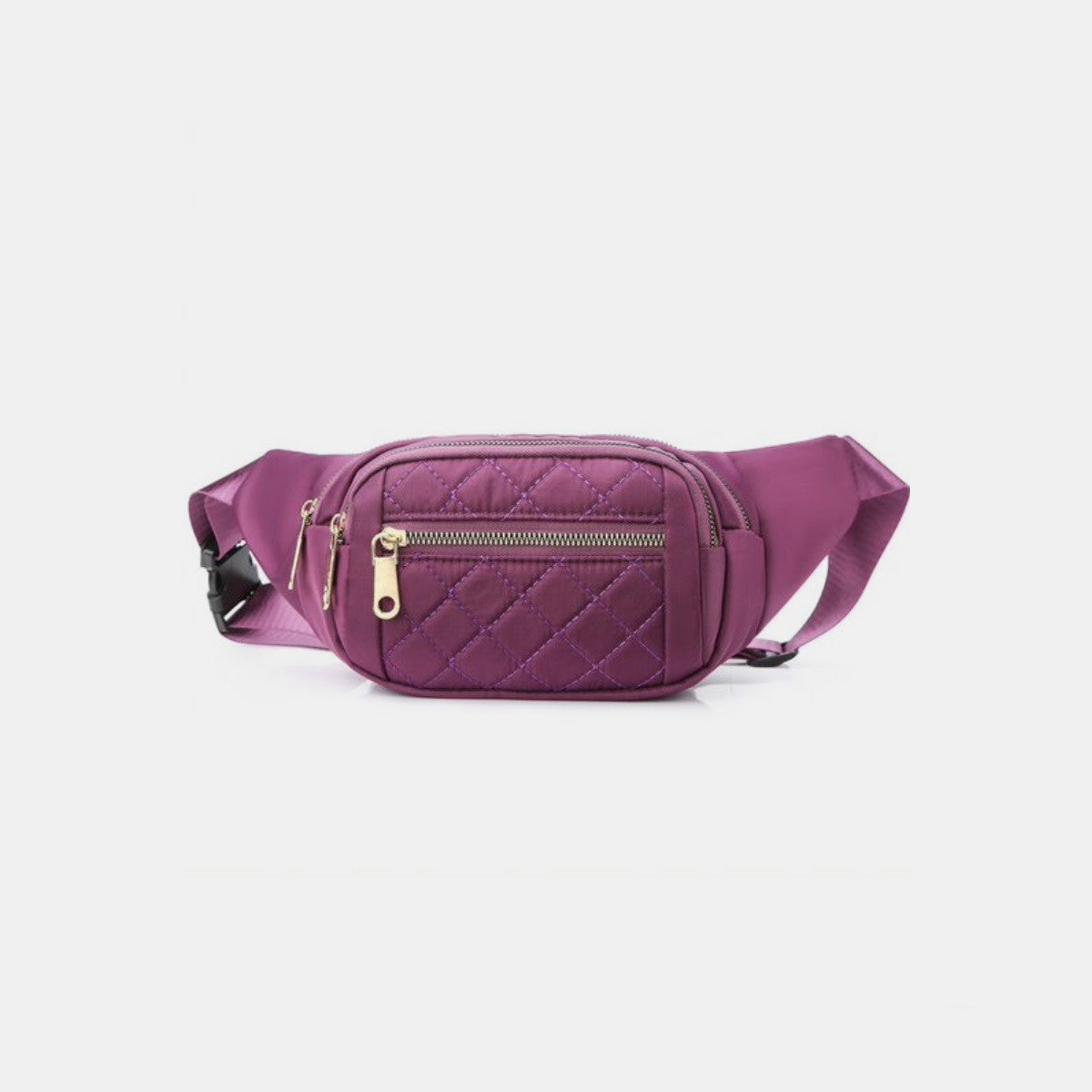 Youth NY Zenana Quilted Multi Pocket Waist Belt Bag