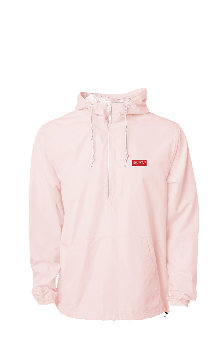 Youth Lightweight Pullover Windbreaker Pink