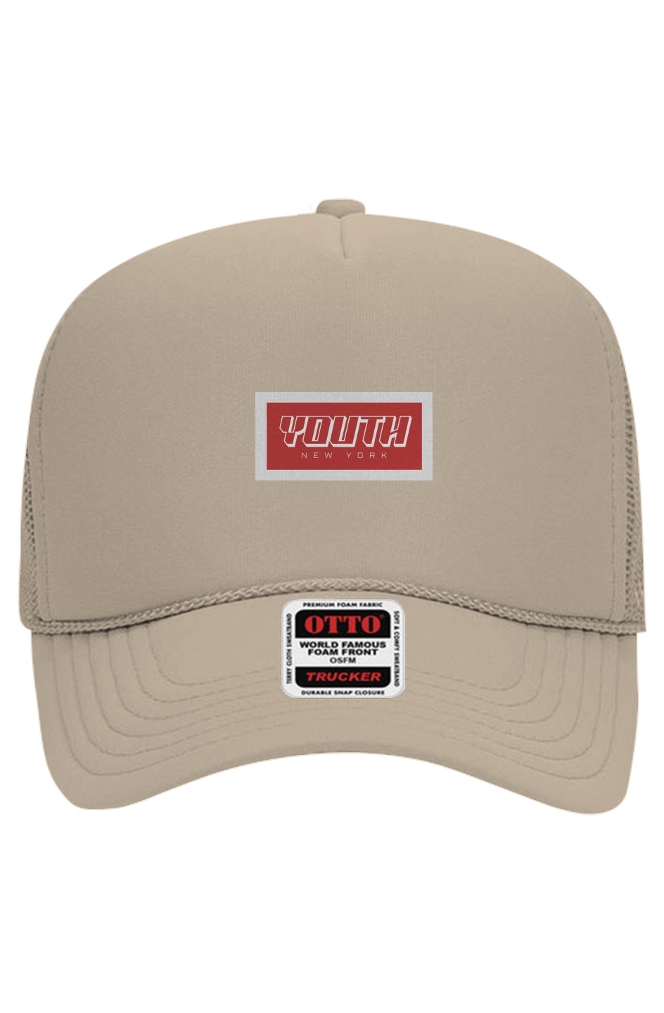 Youth Otto 5-Panel Mesh Trucker Khaki