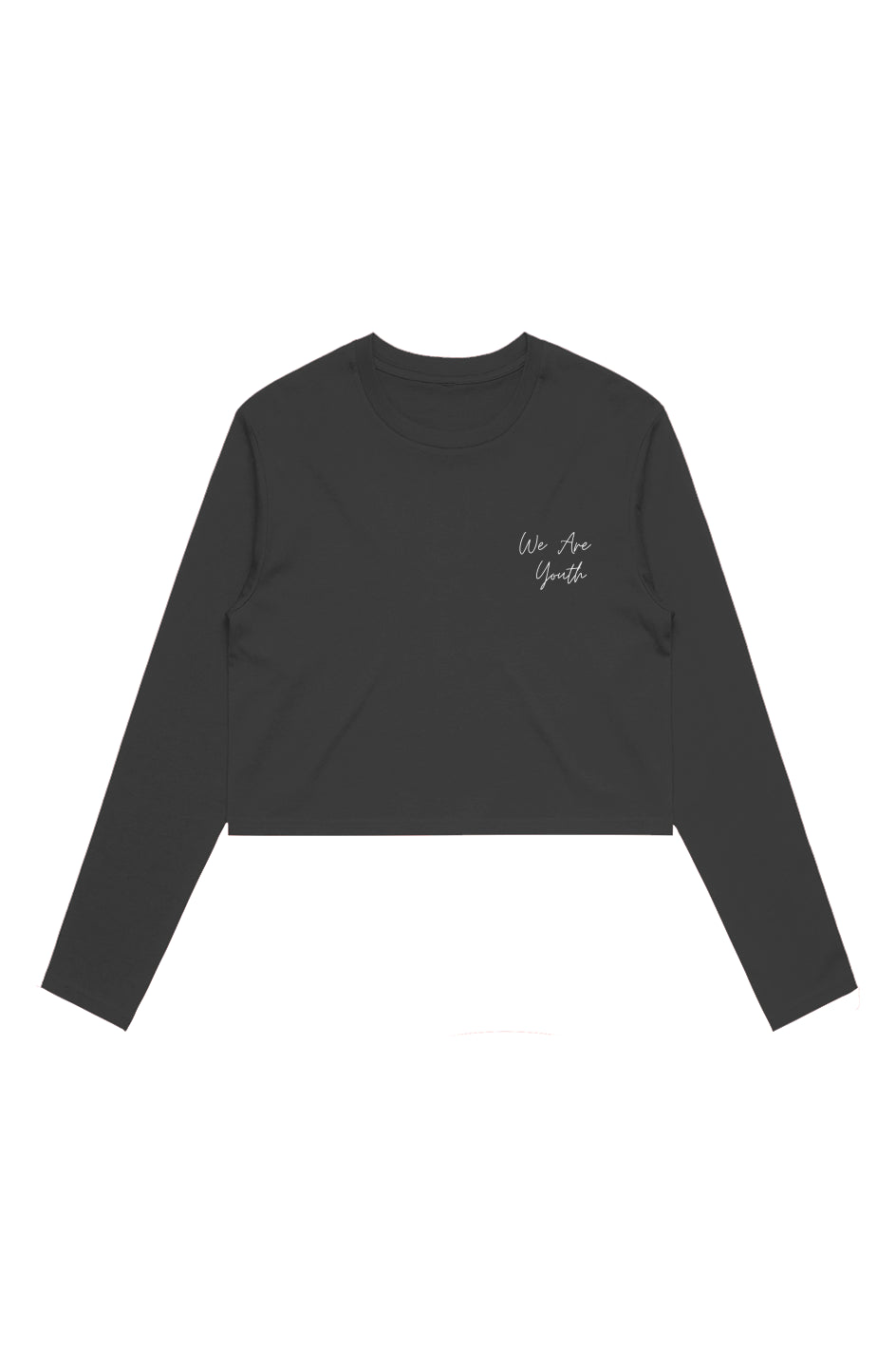 Youth Wo's Crop L/S Tee Black