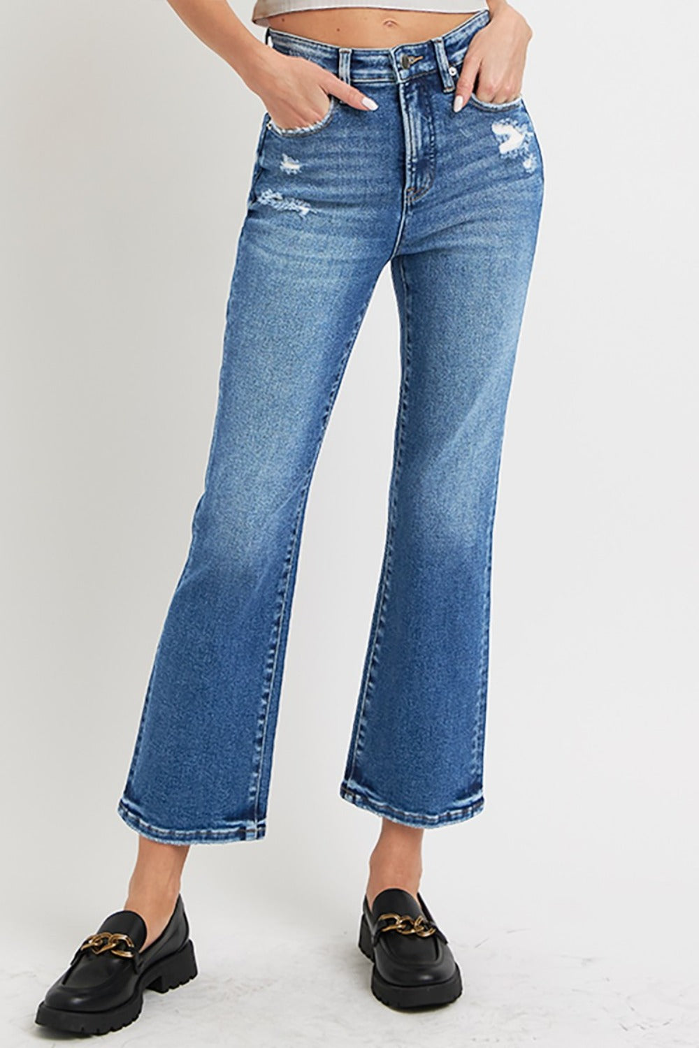 Youth NY Crop Bootcut Jeans