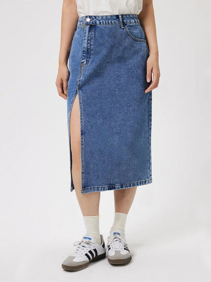 Youth NY Denim Skirt with Pockets