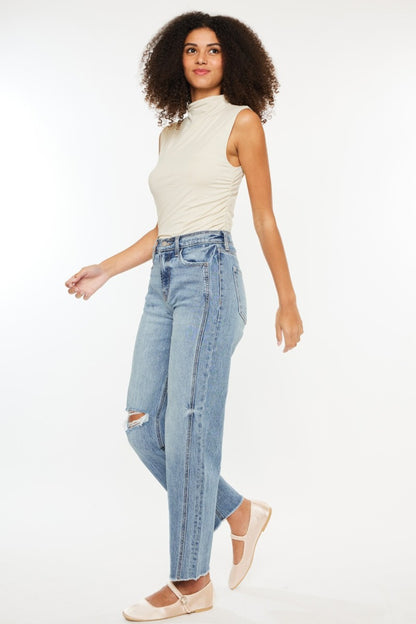 Youth NY Kancan Ultra High Rise Distressed Straight Jeans