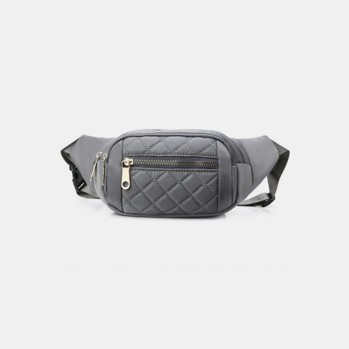 Youth NY Zenana Quilted Multi Pocket Waist Belt Bag