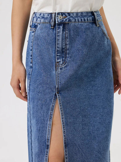 Youth NY Denim Skirt with Pockets